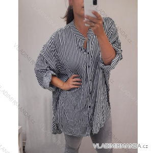 Striped shirt 3/4 long sleeve women (uni xs-m) (uni XL/XXL) ITALSKÁ MODA IM120162