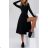 Knitted long sleeve dress women (S / M ONE SIZE) ITALIAN FASHION IMWA217090