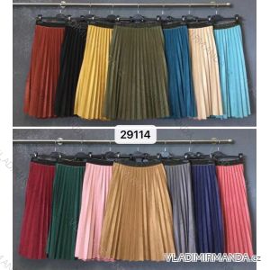 Long pleated women's skirt (S / M ONE SIZE) ITALIAN FASHION IMWD2129114