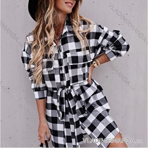 Women's long sleeve shirt dress (S / M ONE SIZE) ITALIAN FASHION IMWG216595