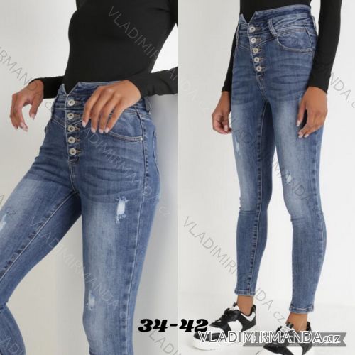 Rifle jeans dlouhé dámské (34-42) JEANS JAW216814