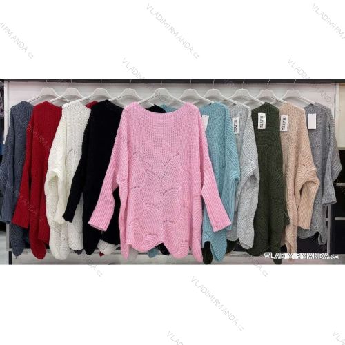 Women's Long Sleeve Sweater (S / M / L one size) ITALIAN FASHION IMWA214327