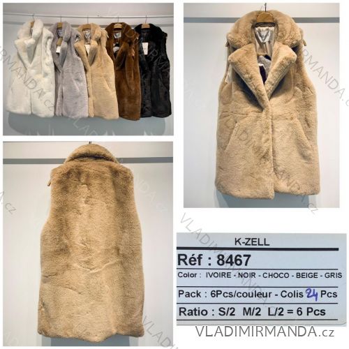 Women's fur vest (SL) K-ZELL MODA KZE2184467