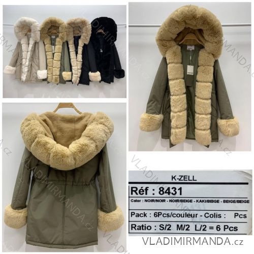 Coat winter park with fur women KZELL MODA KZE208285