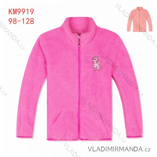 Children's zip sweatshirt for girls (98-128) KUGO KM9921