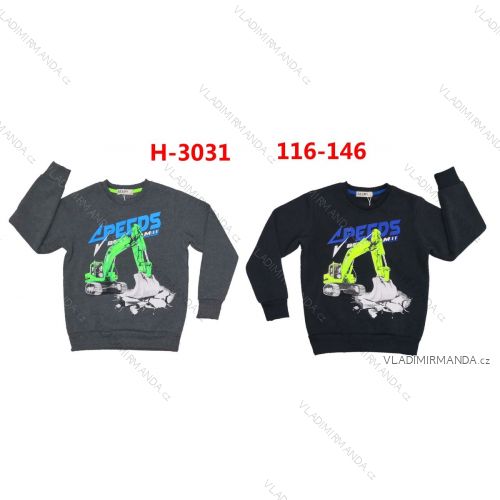 Warm children's sweatshirt for boys (116-146) SEZON SEZ21H-3031