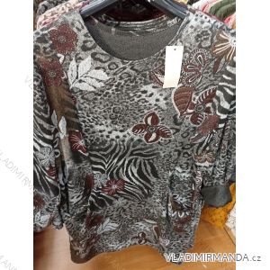 Šaty dlouhý rukáv dámské (L/XL ONE SIZE) ITALSKá MóDA MA821114