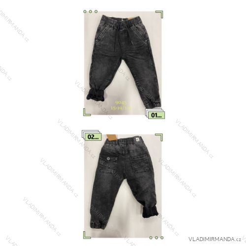 Kalhoty rifle jeans zateplené dětské chlapecké (1-5 LET) POLSKÁ MÓDA HKW21GBH9045