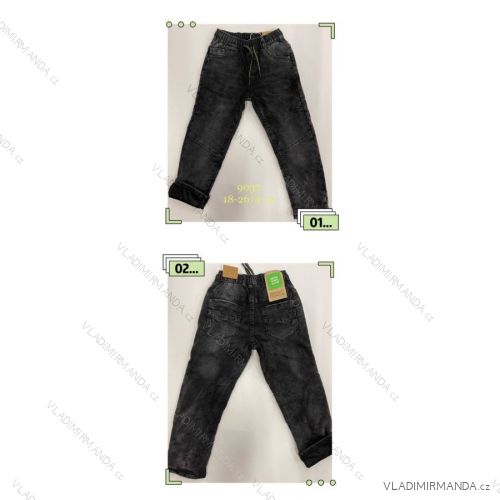 Kalhoty rifle jeans zateplené dětské chlapecké (1-5 LET) POLSKÁ MÓDA HKW21GBH9045