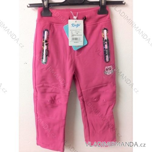 Softshell pants insulated with fleece children's girls and boys (98-128) KUGO HK1667