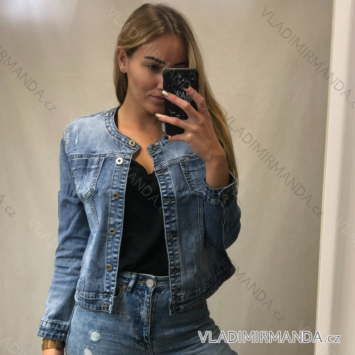 Denim jacket women (M-3XL) ITALIAN FASHION IMR21C016-1C