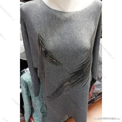 Women's long sleeve bat sweater (S-XL) TURKISH FASHION TM921031