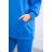 Insulated set with a blue hooded sweatshirt