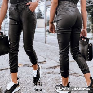 Jeans leatherette long women (34-42) JEANS JAW21264