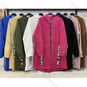 Zip Hoodie Long Sleeve Women (S / M ONE SIZE) ITALIAN FASHION IMWE217331