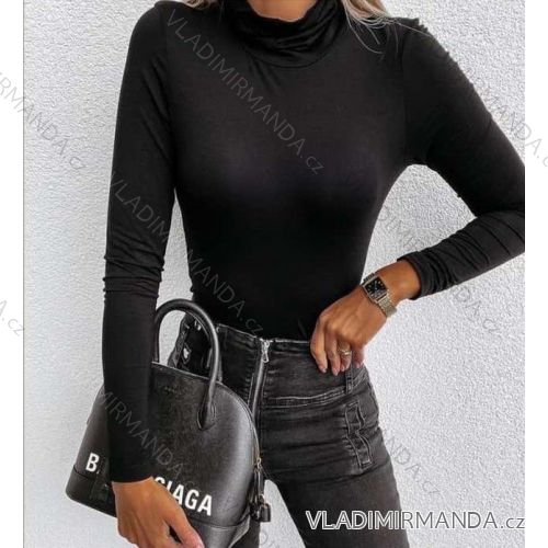 T-shirt turtleneck long sleeve women (S / M ONE SIZE) ITALIAN FASHION IMWA217358