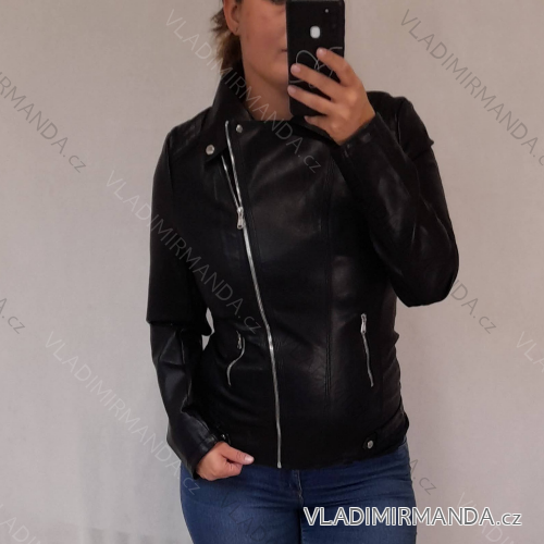 Short jacket imitation leather women's oversized (2xl-6xl) LANMAS ITALIAN MODA IM9182925