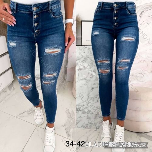 Rifle jeans dlouhé dámské (30-38) JEANS JAW21255