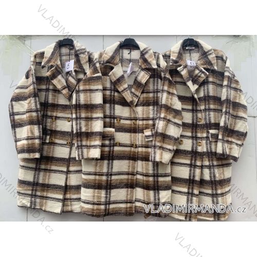 Women's long flannel jacket long sleeve (S / M ONE SIZE) ITALIAN FASHION IMWM217228