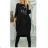 Women's Long Sleeve Hoodie Dress (S / M ONE SIZE) ITALIAN FASHION IMWA216095