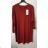 Women's Sweater Long Long Sleeve Knitted Dress (L / XL ONE SIZE) ITALIAN FASHION IM721314 Wine xl/2xl one size