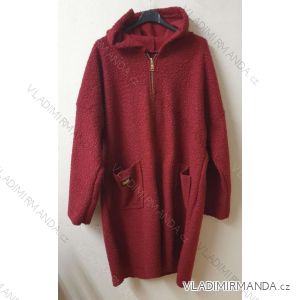 Women's zipped autumn coat women's oversize (3XL / 4XL ONE SIZE) ITALIAN FASHION IMB21404