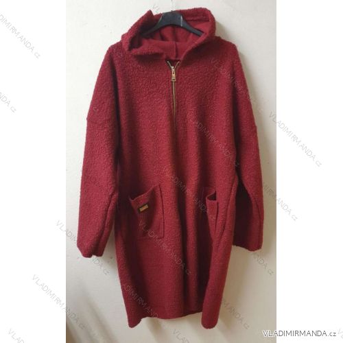 Women's zipped autumn coat women's oversize (3XL / 4XL ONE SIZE) ITALIAN FASHION IMB21404