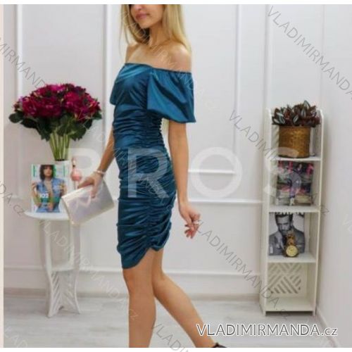 Long Satin Strapless Dress Dress Women's Length (S / M ONE SIZE) ITALIAN FASHION IMWG217277