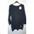 Knitted Dress a-Sweater Extended Long Sleeve Women's Plus Size (XL / 2XL ONE SIZE) ITALIAN FASHION IM4212261