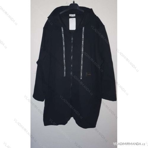 Kabát dlouhý rukáv dámská nadrozměr (XL/2XL ONE SIZE) ITALSKÁ MODA IM421ELA black XL / 3XL