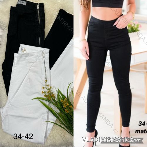 Kalhoty dlouhé dámské (34-42) JEANS JAW217497