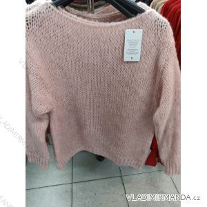 Women's Knitted Long Sleeve Sweater (S / M ONE SIZE) ITALIAN FASHION IM7213402