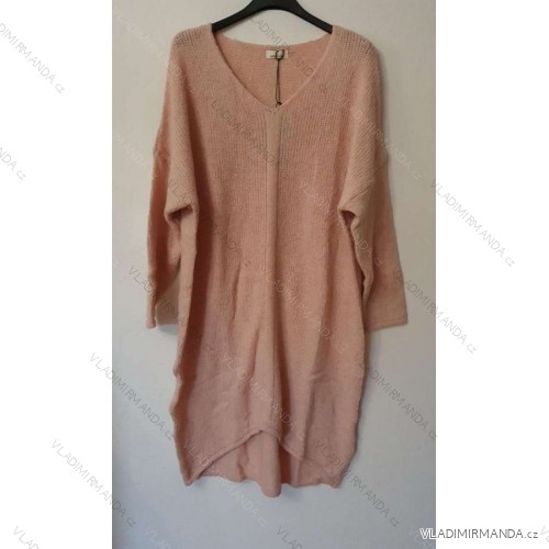 Women's long sleeve sweater (S -M -L ONE SIZE) Italian fashion IM820057 Old-pink