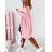 Dress sweater long sleeve ladies (uni sl) ITALIAN Fashion IM2188150 5XL/6XL pink