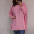 Dress sweater long sleeve ladies (uni sl) ITALIAN Fashion IM2188150 5XL/6XL pink