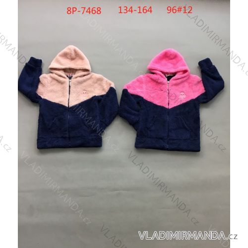 Warm teen hoodie for girls (134-164) ACTIVE SPORT ACT218P-7479