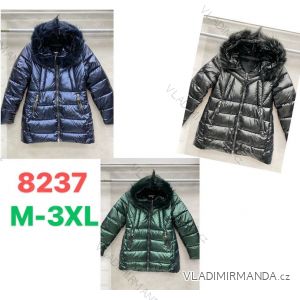 Bunda s kapucí dlouhý rukáv dámská (S-2XL) ITALSKÁ MÓDA HKW21205