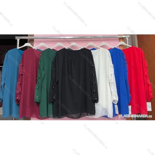 Tunic / blouse long sleeve women's oversized (3XL / 4XL ONE SIZE) ITALIAN FASHION IMWQ2191650