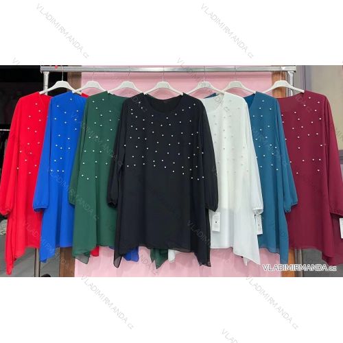 Tunic / blouse long sleeve women's oversized (3XL / 4XL ONE SIZE) ITALIAN FASHION IMWQ2191650