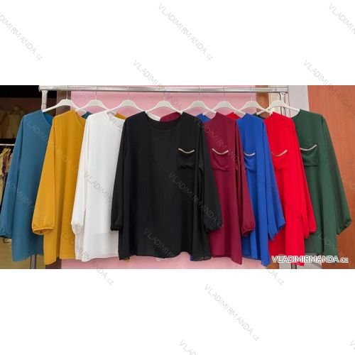 Tunic / blouse long sleeve women's oversized (3XL / 4XL ONE SIZE) ITALIAN FASHION IMWQ2191650