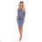 13-137 Sport dress made of sweater material - blue melange