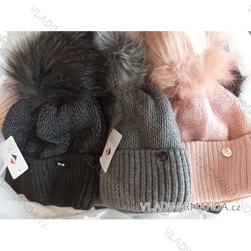 Winter hat with pompon women (ONE SIZE) WROBI PVB21104142