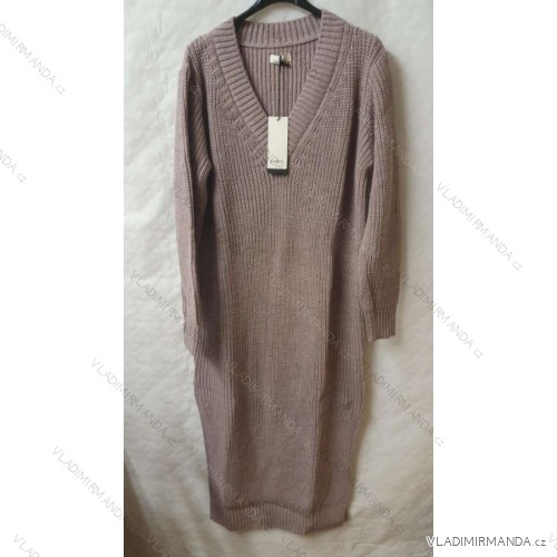 Women's long sleeve sweater (S -M -L ONE SIZE) Italian fashion IM821201226 Pink dark 2XL / 3XL ONE SIZE