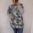 Tunic long sleeve women's oversized (2X / 3XL ONE SIZE) TURKISH FASHION TMFS21004