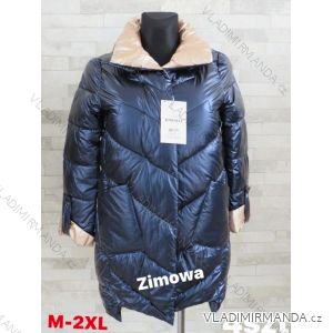 Bunda s kapucí dlouhý rukáv dámská (S-2XL) ITALSKÁ MÓDA HKW21205