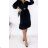 Women's Long Sleeve Dress (S / M ONE SIZE) ITALIAN FASHION imwa216700