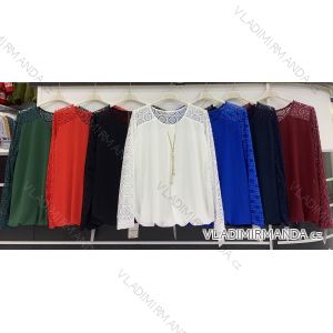 Tunic / blouse with handbag long sleeve women (L / XL ONE SIZE) ITALIAN FASHION IMWD217083