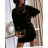 Women's Long Sleeve Dress (S / M ONE SIZE) ITALIAN FASHION imwa216700