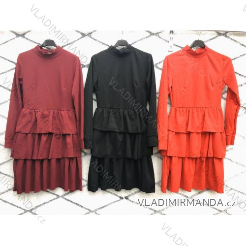 Women's Long Sleeve Dress (S / M ONE SIZE) ITALIAN FASHION imwa216700