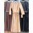 Women's Long Sleeve Hoodie Dress (S / M ONE SIZE) ITALIAN FASHION IMWA216095